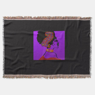 Lady of Wisdom and Vitality Throw Blanket