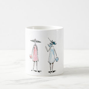 Lady off to Lunch Mug