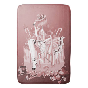 Lady on Birthday Cake Bath Mat