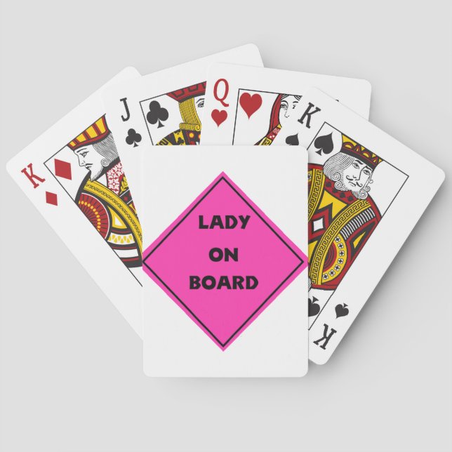 Lady on Board Playing Cards (Back)