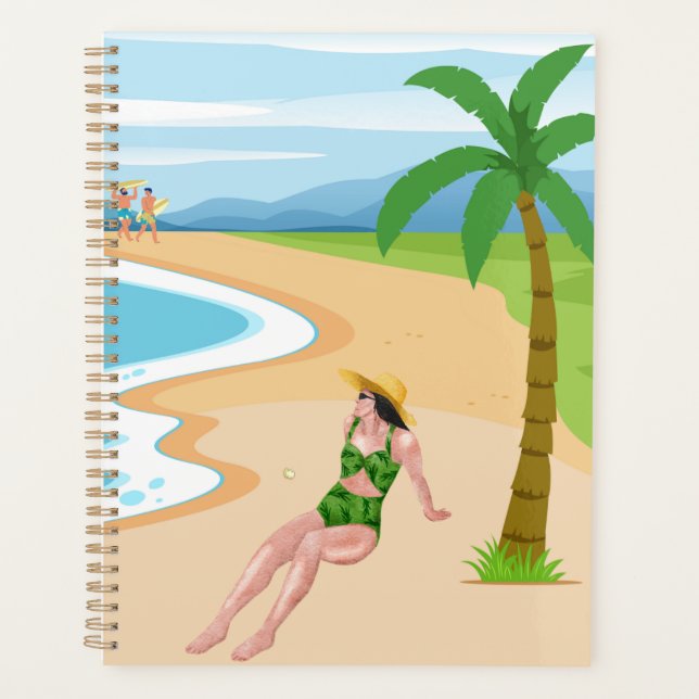 lady on the beach planner (Front)