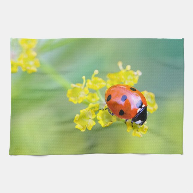 lady on top tea towel (Horizontal)