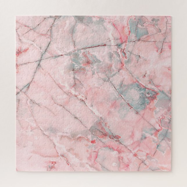 Lady Onyx: Pink Marble Texture. Jigsaw Puzzle (Vertical)