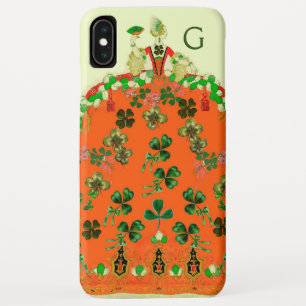 LADY ORANGE AND SHAMROCKS St. Patricks Day Fashion Case-Mate iPhone Case