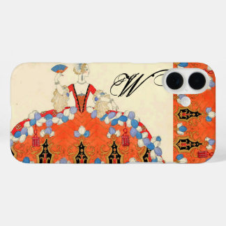 LADY ORANGE FASHION COSTUME DESIGNER MONOGRAM iPhone 16 PLUS CASE