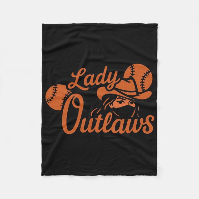 Lady Outlaws Softll  Fleece Blanket (Front)