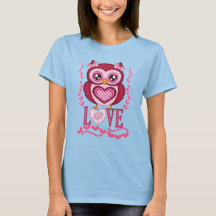 Lady Owl in Love, fantasy fun. T-Shirt