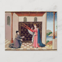 Lady Philosophy offers to Boethius wings