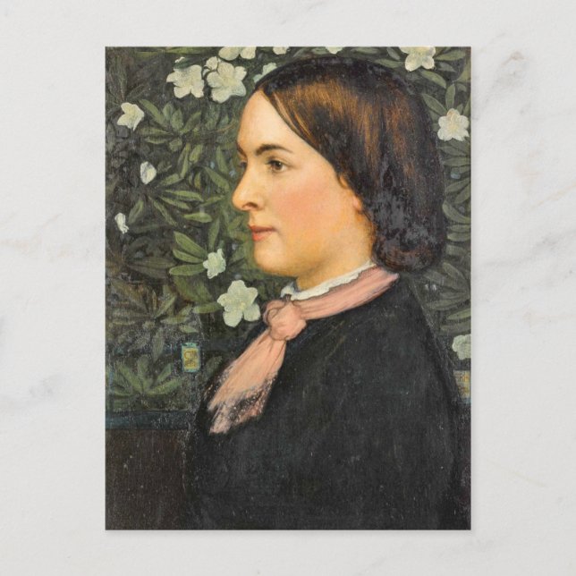 Lady Portrait Vintage Postcard (Front)