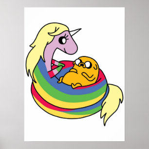 Lady Rainicorn and Jake Poster