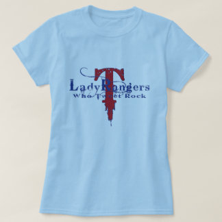 LADY RANGERS WHO TWEET ROCK BLUE T RED/BLUE DESIGN T-Shirt