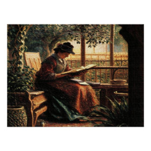 Lady Reading  Poster
