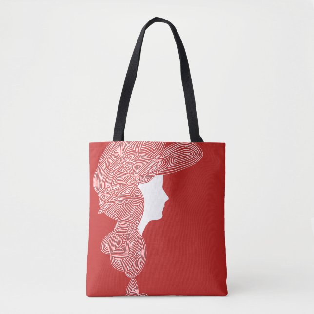 Lady Red Tote Bag (Front)