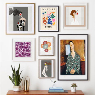 Lady Roma Valentina Sophisticated Fashion Art Poster
