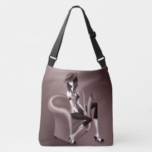 Lady Saxophonist - A Jazz-Inspired Crossbody Bag