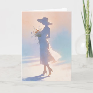 "Lady Silhouette" Card