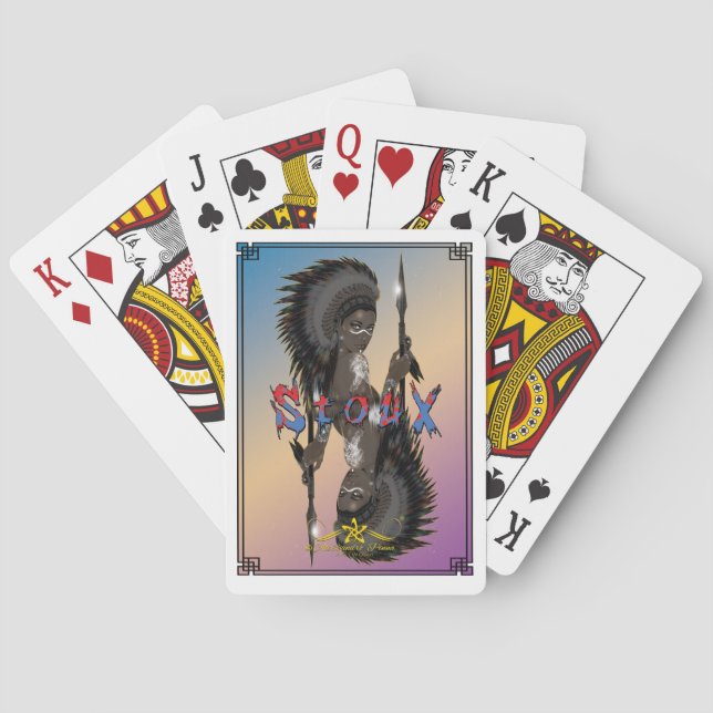 Lady Sioux Playing Cards (Back)