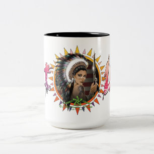 Lady Sioux Two-Tone Coffee Mug