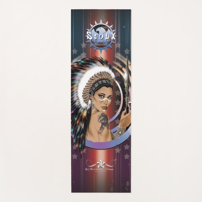Lady Sioux Yoga Mat (Front)