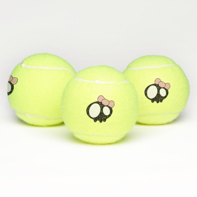 Lady skull tennis balls (Multi)