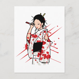 Lady Snow Blood Postcard