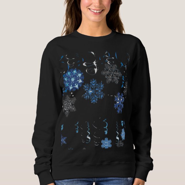 Lady  Snow Flake Sweatshirt (Front)