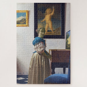 Lady Standing at a Virginal, Johannes Vermeer Jigsaw Puzzle