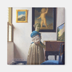 Lady Standing at a Virginal, Johannes Vermeer Magnet