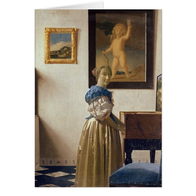 Lady standing at the Virginal, c.1672-73 (Front)