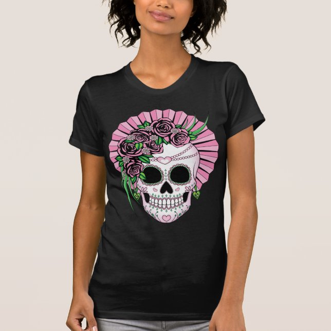 Lady Sugar Skull T-Shirt (Front)