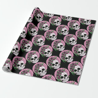Lady Sugar Skull Wrapping Paper