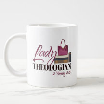 "Lady Theologian" JUMBO Mug (w/Elliot quote)
