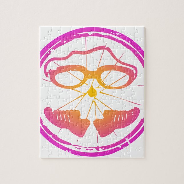 Lady Triathlon Jigsaw Puzzle (Vertical)