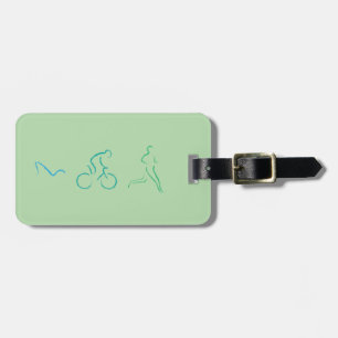 Lady Triathlon Luggage Tag