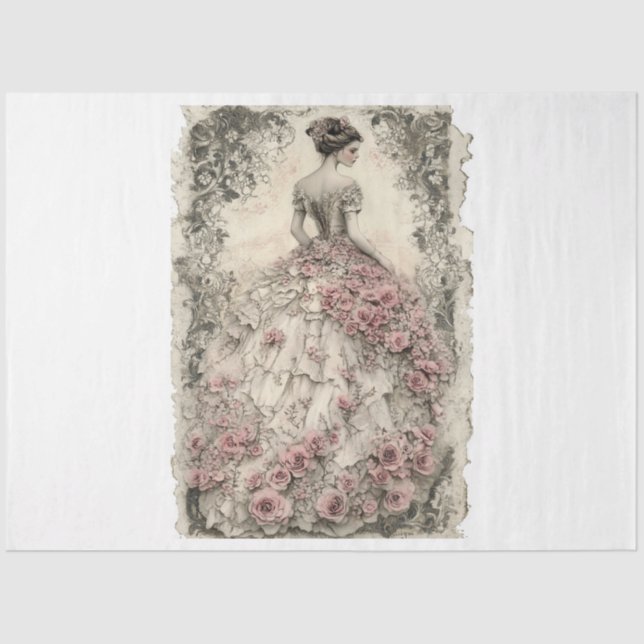 Lady Valentine Tissue Paper (Front)