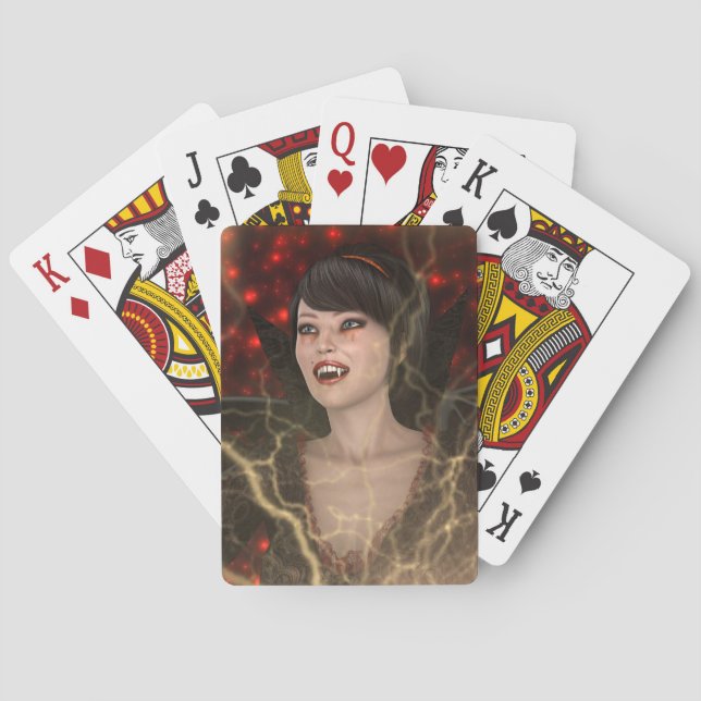 Lady Vamp Playing Cards (Back)