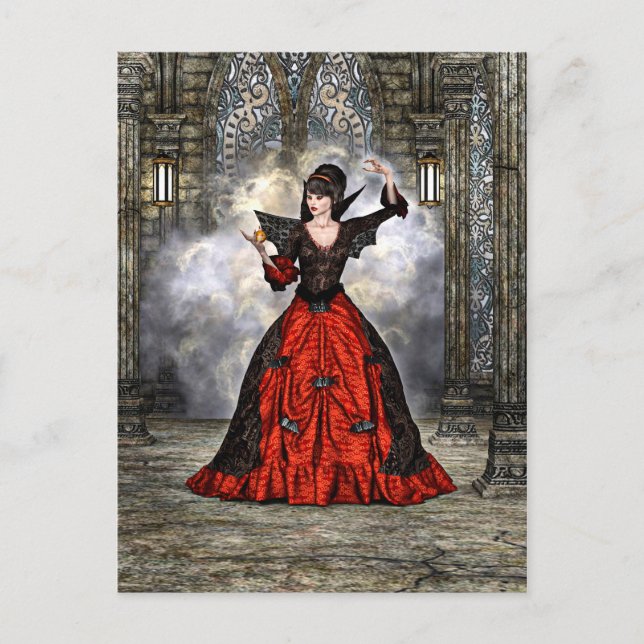 Lady Vamp Postcard (Front)