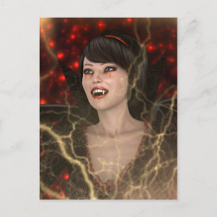 Lady Vamp Postcard