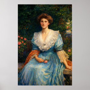 Lady Violet Henderson by John William Waterhouse Poster