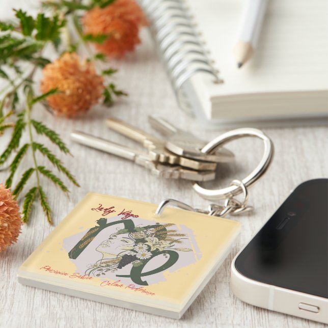 Lady Virgo Acrylic Key Ring (Front Right)