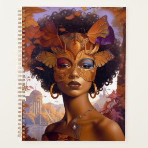 Lady Wearing Goggles Black Fantasy Sci-Fi Planner