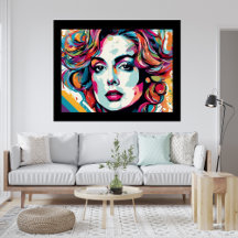 Lady Wilma Pop Art Poster