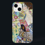 Lady with A Fan, Gustav Klimt Case-Mate iPhone 14 Case<br><div class="desc">Gustav Klimt (July 14, 1862 – February 6, 1918) was an Austrian symbolist painter and one of the most prominent members of the Vienna Secession movement. Klimt is noted for his paintings, murals, sketches, and other objets d'art. In addition to his figurative works, which include allegories and portraits, he painted...</div>