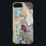 Lady with A Fan, Gustav Klimt Case-Mate iPhone Case<br><div class="desc">Gustav Klimt (July 14, 1862 – February 6, 1918) was an Austrian symbolist painter and one of the most prominent members of the Vienna Secession movement. Klimt is noted for his paintings, murals, sketches, and other objets d'art. In addition to his figurative works, which include allegories and portraits, he painted...</div>