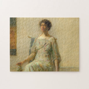 Lady with a Mask, 1911 by Thomas Wilmer Dewing Jigsaw Puzzle