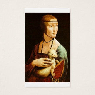 Lady with an Ermine by Leonardo Da Vinci c. 1490