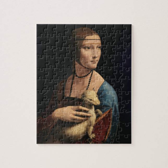 Lady with an Ermine by Leonardo da Vinci Jigsaw Puzzle (Vertical)