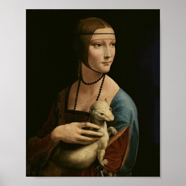 Lady with an Ermine – Da Vinci Portrait Print (Front)