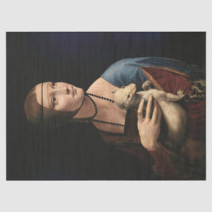 Lady with an Ermine Leonardo da Vinci Decoupage Tissue Paper