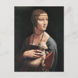Lady with an Ermine Postcard